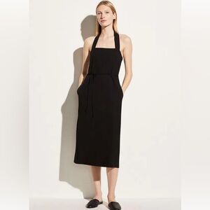 Vince Black Midi Halter Dress